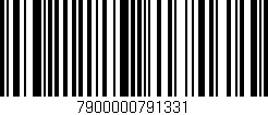 Código de barras (EAN, GTIN, SKU, ISBN): '7900000791331'