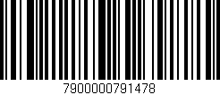 Código de barras (EAN, GTIN, SKU, ISBN): '7900000791478'