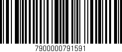 Código de barras (EAN, GTIN, SKU, ISBN): '7900000791591'
