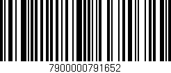 Código de barras (EAN, GTIN, SKU, ISBN): '7900000791652'