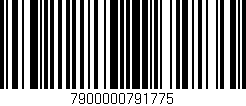 Código de barras (EAN, GTIN, SKU, ISBN): '7900000791775'