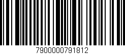 Código de barras (EAN, GTIN, SKU, ISBN): '7900000791812'