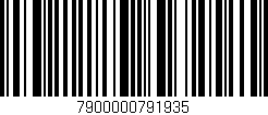 Código de barras (EAN, GTIN, SKU, ISBN): '7900000791935'