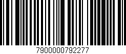Código de barras (EAN, GTIN, SKU, ISBN): '7900000792277'