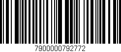 Código de barras (EAN, GTIN, SKU, ISBN): '7900000792772'