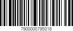 Código de barras (EAN, GTIN, SKU, ISBN): '7900000795018'