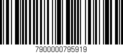 Código de barras (EAN, GTIN, SKU, ISBN): '7900000795919'