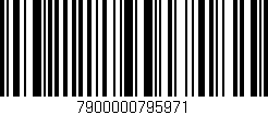 Código de barras (EAN, GTIN, SKU, ISBN): '7900000795971'
