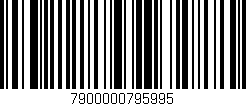 Código de barras (EAN, GTIN, SKU, ISBN): '7900000795995'