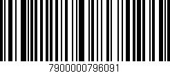 Código de barras (EAN, GTIN, SKU, ISBN): '7900000796091'