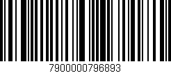 Código de barras (EAN, GTIN, SKU, ISBN): '7900000796893'