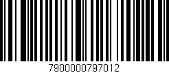 Código de barras (EAN, GTIN, SKU, ISBN): '7900000797012'