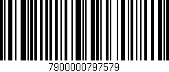 Código de barras (EAN, GTIN, SKU, ISBN): '7900000797579'