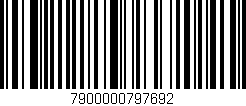 Código de barras (EAN, GTIN, SKU, ISBN): '7900000797692'