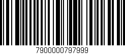 Código de barras (EAN, GTIN, SKU, ISBN): '7900000797999'