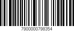 Código de barras (EAN, GTIN, SKU, ISBN): '7900000798354'