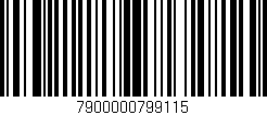 Código de barras (EAN, GTIN, SKU, ISBN): '7900000799115'