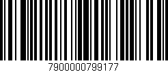 Código de barras (EAN, GTIN, SKU, ISBN): '7900000799177'
