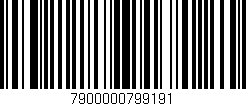 Código de barras (EAN, GTIN, SKU, ISBN): '7900000799191'