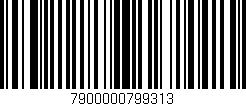 Código de barras (EAN, GTIN, SKU, ISBN): '7900000799313'
