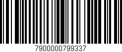 Código de barras (EAN, GTIN, SKU, ISBN): '7900000799337'