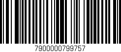 Código de barras (EAN, GTIN, SKU, ISBN): '7900000799757'
