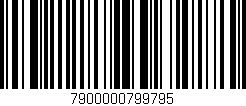 Código de barras (EAN, GTIN, SKU, ISBN): '7900000799795'