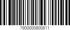 Código de barras (EAN, GTIN, SKU, ISBN): '7900000800811'