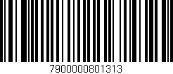 Código de barras (EAN, GTIN, SKU, ISBN): '7900000801313'