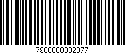 Código de barras (EAN, GTIN, SKU, ISBN): '7900000802877'