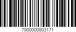 Código de barras (EAN, GTIN, SKU, ISBN): '7900000803171'