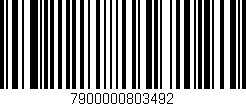 Código de barras (EAN, GTIN, SKU, ISBN): '7900000803492'