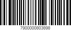 Código de barras (EAN, GTIN, SKU, ISBN): '7900000803898'