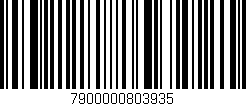 Código de barras (EAN, GTIN, SKU, ISBN): '7900000803935'