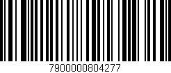 Código de barras (EAN, GTIN, SKU, ISBN): '7900000804277'
