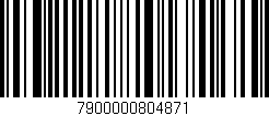 Código de barras (EAN, GTIN, SKU, ISBN): '7900000804871'