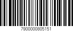 Código de barras (EAN, GTIN, SKU, ISBN): '7900000805151'