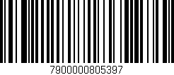 Código de barras (EAN, GTIN, SKU, ISBN): '7900000805397'