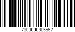 Código de barras (EAN, GTIN, SKU, ISBN): '7900000805557'