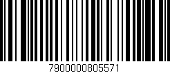 Código de barras (EAN, GTIN, SKU, ISBN): '7900000805571'