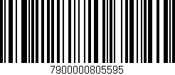 Código de barras (EAN, GTIN, SKU, ISBN): '7900000805595'