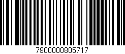 Código de barras (EAN, GTIN, SKU, ISBN): '7900000805717'