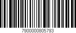 Código de barras (EAN, GTIN, SKU, ISBN): '7900000805793'