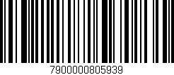 Código de barras (EAN, GTIN, SKU, ISBN): '7900000805939'