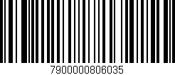 Código de barras (EAN, GTIN, SKU, ISBN): '7900000806035'