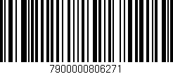 Código de barras (EAN, GTIN, SKU, ISBN): '7900000806271'