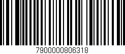 Código de barras (EAN, GTIN, SKU, ISBN): '7900000806318'