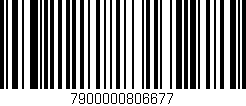 Código de barras (EAN, GTIN, SKU, ISBN): '7900000806677'