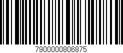 Código de barras (EAN, GTIN, SKU, ISBN): '7900000806875'