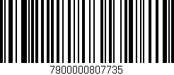 Código de barras (EAN, GTIN, SKU, ISBN): '7900000807735'